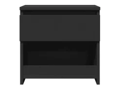 Mesas de cabeceira 2 pcs 40x30x39 cm contraplacado preto