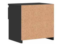 Mesas de cabeceira 2 pcs 40x30x39 cm contraplacado preto