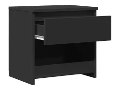 Mesas de cabeceira 2 pcs 40x30x39 cm contraplacado preto