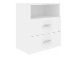 Mesas de cabeceira 2 pcs 50x32x60 cm branco