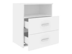 Mesas de cabeceira 2 pcs 50x32x60 cm branco