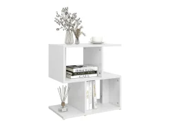 Mesas de cabeceira 2 pcs 50x30x51,5 cm derivados madeira branco