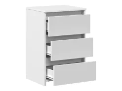 Mesas de cabeceira 2 pcs 40x35x62,5 cm derivados madeira branco