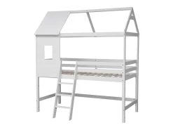 Mezzanine cama para crianças 190x90cm MARGOT branco