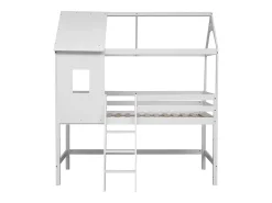 Mezzanine cama para crianças 190x90cm MARGOT branco