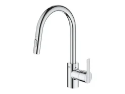 Misturador de cozinha GROHE Feel cromado com chuveiro e bico alto