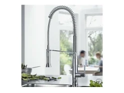 Misturador de Cozinha GROHE K7 Bica Alta Cromada com Ducha Extraível