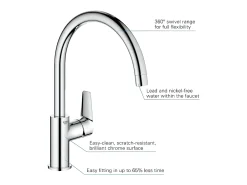 Misturador de Cozinha GROHE StartEdge Quickfix Cromado
