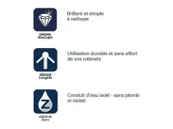 Misturador monocomando para pia GROHE Start Curve Quickfix cromado