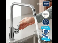 Misturadora de cozinha monocomando GROHE Start 2021 com bica alta cromada