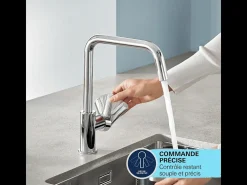 Misturadora de cozinha monocomando GROHE Start 2021 com bica alta cromada