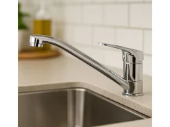 Misturadora de lava-loiça cromada Betaring Essebagno