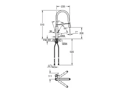 Misturadora monocomando para lava-louça Concetto GROHE 31491000 - Cromado Brilhante