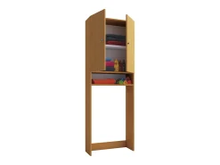 Mobiliário de casa de banho armário de máquina de lavar Lona Livro B. 64 x A. 182 x d. 27 cm