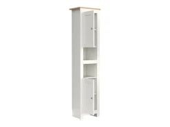Mobiliário de casa de banho armário alto Balusa Branco A. 180 x L. 42 x P. 30 cm