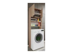 Mobiliário de casa de banho armário de máquina de lavar Jutas Sonoma Oak B. 64 x A. 190 x P. 25 cm