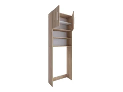 Mobiliário de casa de banho armário de máquina de lavar Jutas Sonoma Oak B. 64 x A. 190 x P. 25 cm