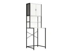 Mobiliário de casa de banho armário de máquina de lavar Edino Branco A. 189 x L. 64 x P. 48 cm