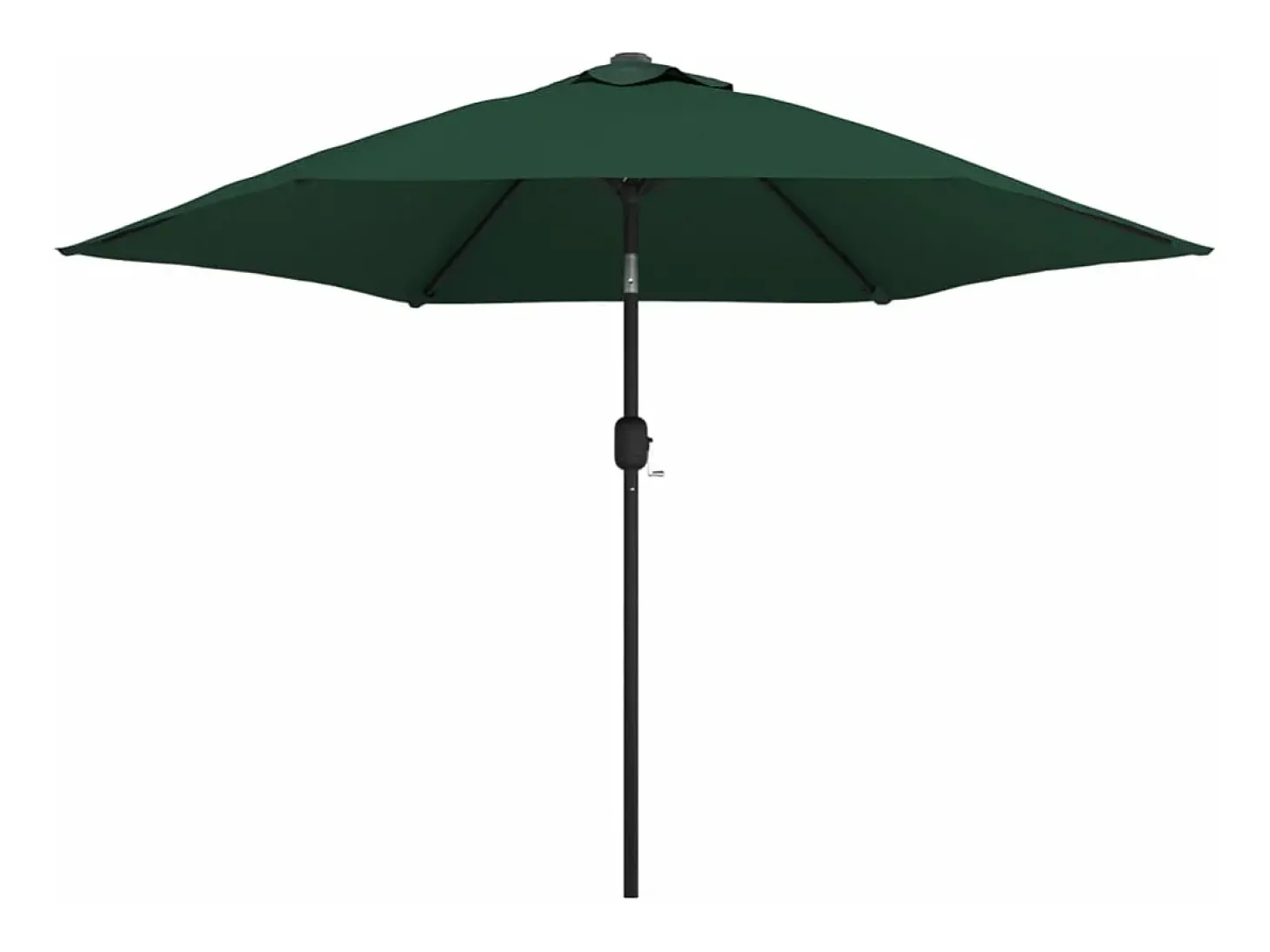 Mobiliário de jardim com guarda-sol de braço articulado verde de 3 m 02_0008601