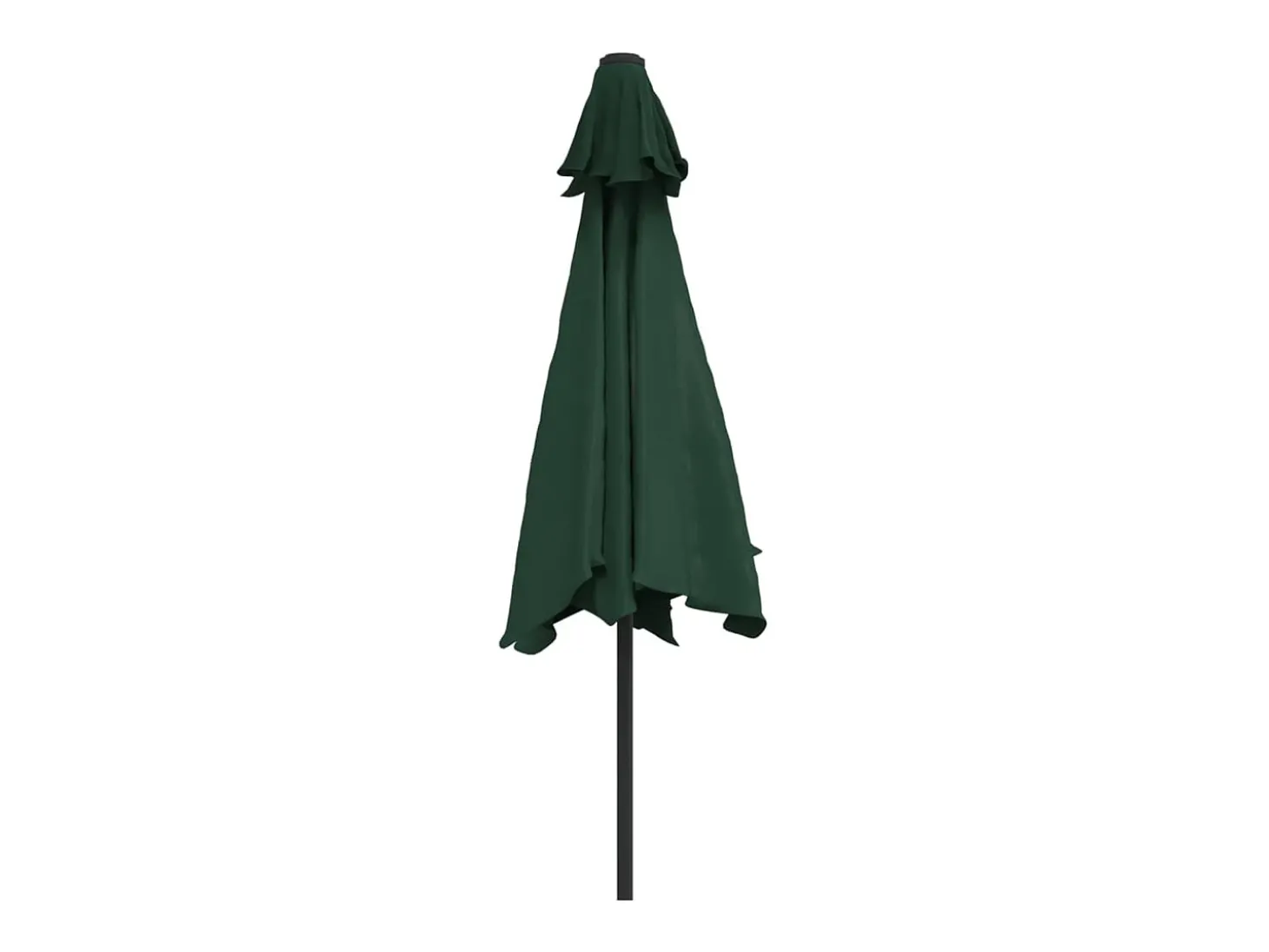 Mobiliário de jardim com guarda-sol de braço articulado verde de 3 m 02_0008601
