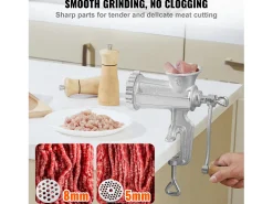Moedor De Carne Manual SucceBuy, Em Ferro Fundido Robusto Com Grampo De Mesa Em Aço