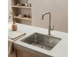 Molette Misturadora de lava-loiça em aço inoxidável Essebagno