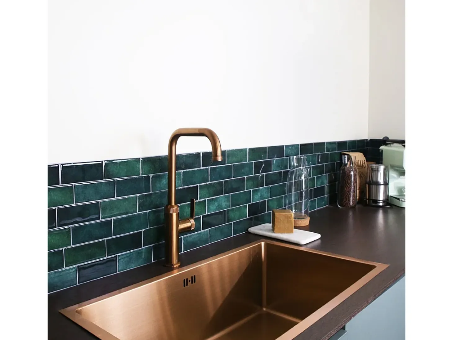 Molette Spültischmischer em cobre escovado Essebagno