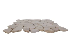 Mosaico POESY de chão e parede mármore creme 1 m² pedra natural