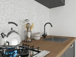 Mosaico POESY de chão e parede mármore creme 1 m² pedra natural