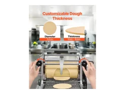 Máquina Automática para Tortillas SucceBuy, de Milho, Diâmetro 14 cm, para Restaurantes Caseiros, Food Trucks, Restaurantes e Cafés