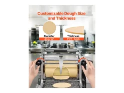 Máquina Automática para Tortillas SucceBuy, de Milho, com Dois Moldes, para Restaurantes Caseiros, Food Trucks, Restaurantes e Cafés