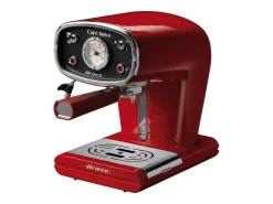 Máquina de Café Ariete 1388 Café Retro Vermelha 850W - Cápsulas e Saquetas, Reservatório 1L, Design Vintage