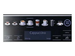 Máquina de Café Expresso Automática Siemens TE655203RW com Moinho de Cerâmica - Cinza/Preto