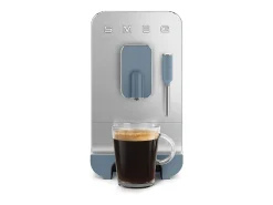Máquina de café expresso com moinho Smeg Collezione BCC12SBMEU azul tempestade, moinho inox, bico de vapor, 19 bar, Thermoblock
