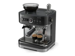 Máquina de café semi-automática Philips Barista Brew PSA3218/10 preta com guia intuitivo para receitas de espresso