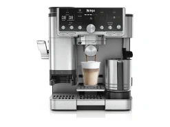 Máquina de espresso semi-automática Ninja ES701EU 1650W com moinho integrado e reservatório de 2L – Preto e aço inoxidável