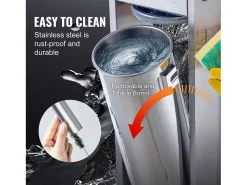 Máquina de Fazer Salsichas, SucceBuy Enchedor de Salsichas Manual de 7 Litros, Aço Inoxidável