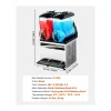 Máquina de Granito SucceBuy, 2 Reservatórios de 15 L, Aço Inoxidável, Distribuidor de Bebidas Geladas, para Casa, Restaurantes, Cafés, Bares