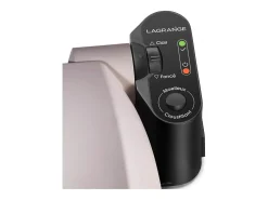Máquina de Waffles LAGRANGE 019133 Cinza Pérola 1200W - Placas de Alumínio Fundido Antiaderentes, Ajuste Macio/Crocante, Espeto para Waffles Incluso