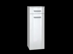 Móveis de banheiro, Branco Mate / Branco Brilhante, 85 x 30 x 30 cm