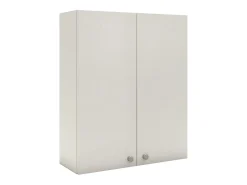 Móveis de casa de banho haaus Zaria, suspenso na parede, 2 portas, Branco/branco brilhante, MDF, C 60 x L 22 x A 72 cm
