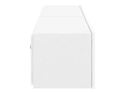 Móveis de parede p/ TV com luzes LED 2 pcs 80x35x31 cm branco