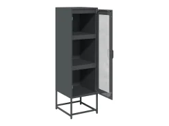Móvel alto 36x39x123 cm aço laminado a frio antracite