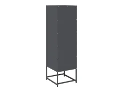 Móvel alto 36x39x123 cm aço laminado a frio antracite