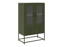 Móvel alto 68x39x111,5 cm aço verde azeitona