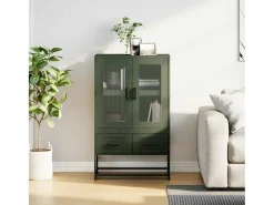 Móvel alto 68x39x111,5 cm aço verde azeitona