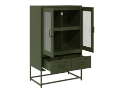 Móvel alto 68x39x111,5 cm aço verde azeitona