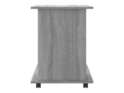 Móvel c/ rodas 60x45x60 cm derivados de madeira cinzento sonoma