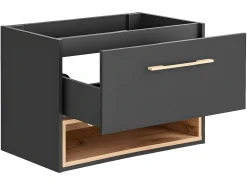 Móvel casa de banho lavatório individual suspenso com armário casa de banho 80 cm YANGRA
