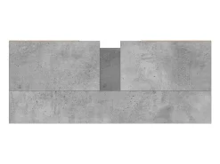 Móvel casa de banho 80x33x60 cm derivados madeira cinza cimento